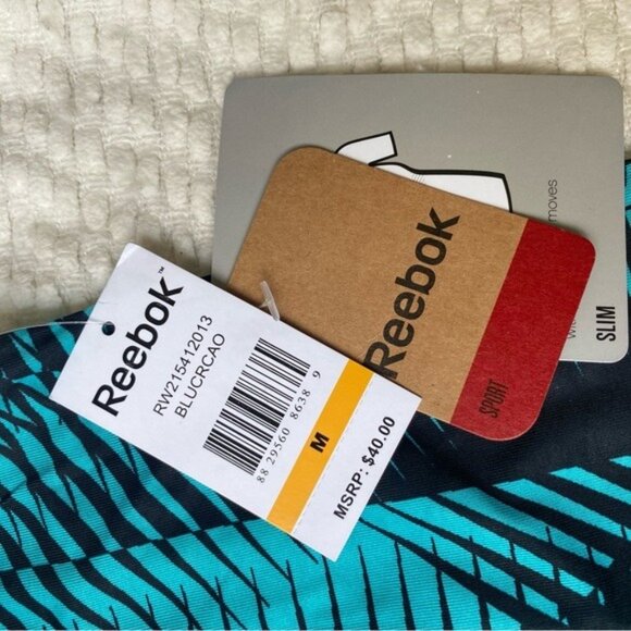 NWT Reebok Blue & Black Workout Tank Size M - Picture 7 of 7